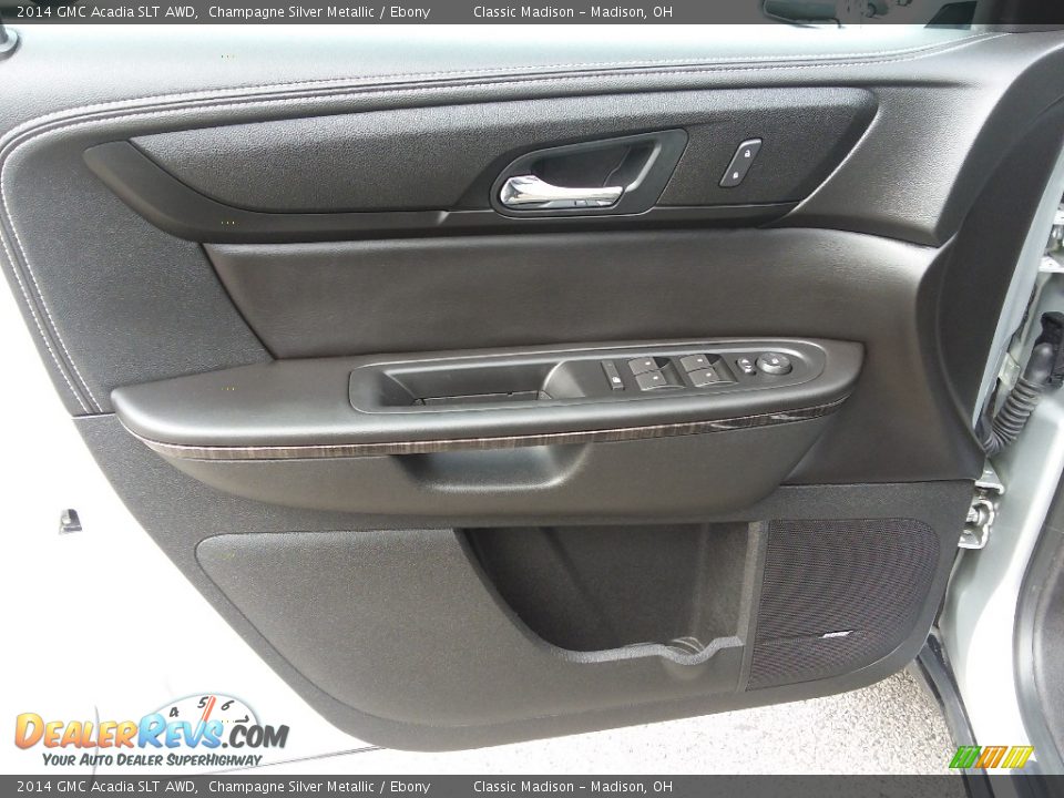 2014 GMC Acadia SLT AWD Champagne Silver Metallic / Ebony Photo #6