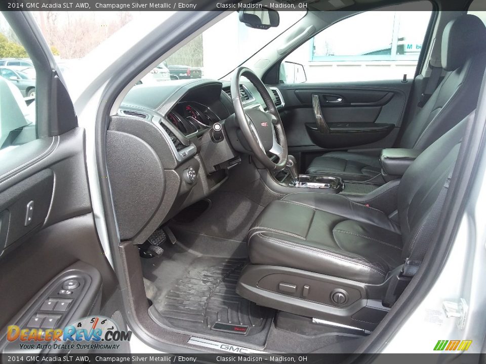 2014 GMC Acadia SLT AWD Champagne Silver Metallic / Ebony Photo #7