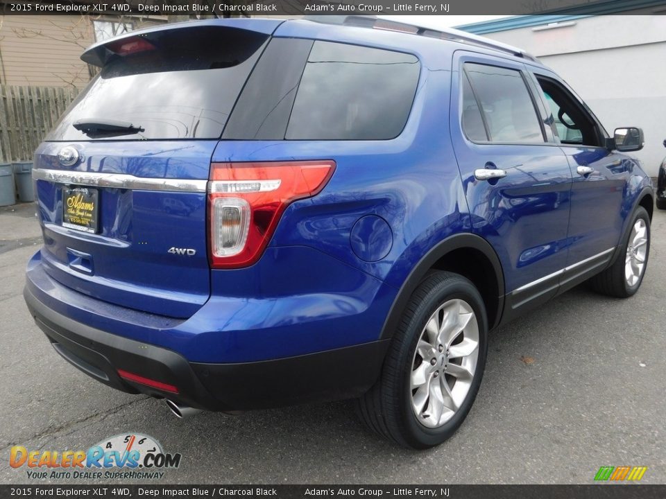 2015 Ford Explorer XLT 4WD Deep Impact Blue / Charcoal Black Photo #8