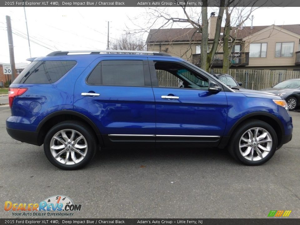 2015 Ford Explorer XLT 4WD Deep Impact Blue / Charcoal Black Photo #9