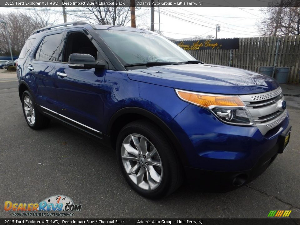 2015 Ford Explorer XLT 4WD Deep Impact Blue / Charcoal Black Photo #10
