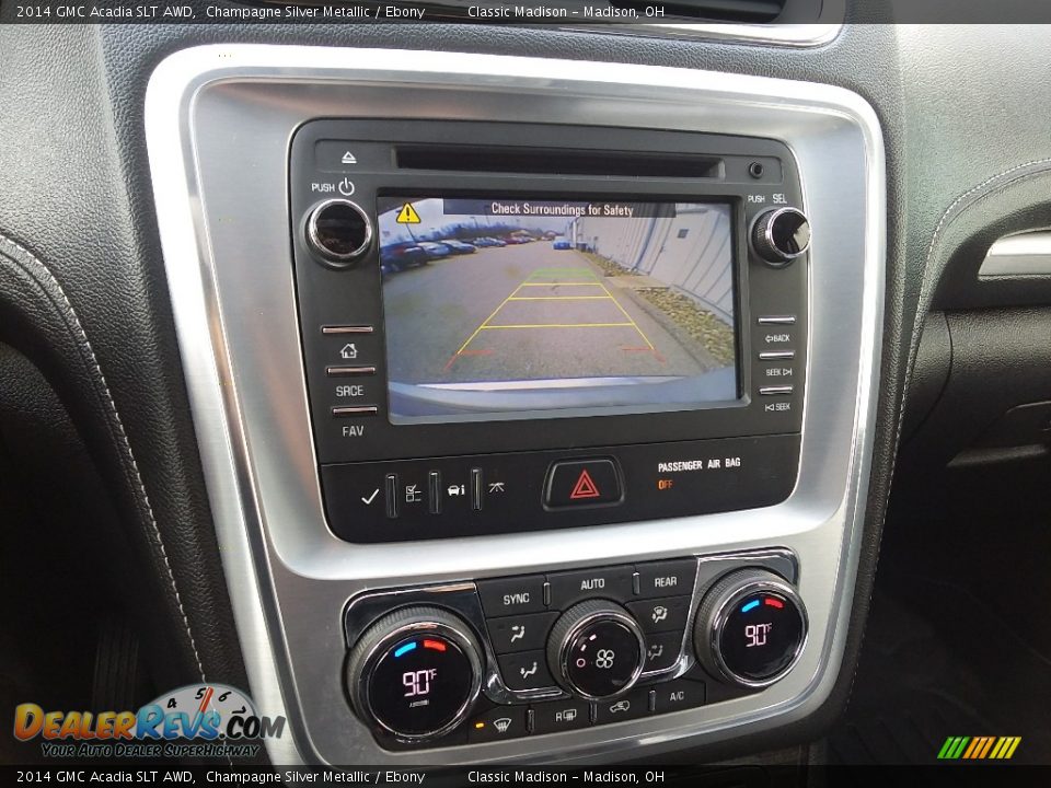 2014 GMC Acadia SLT AWD Champagne Silver Metallic / Ebony Photo #10