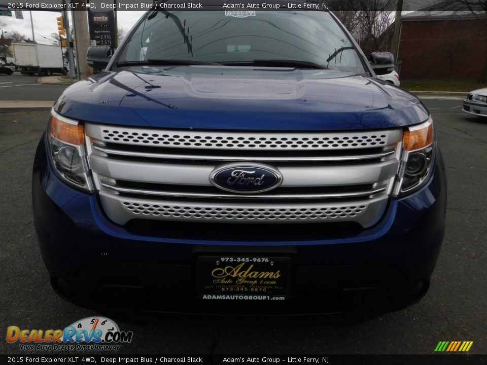 2015 Ford Explorer XLT 4WD Deep Impact Blue / Charcoal Black Photo #12