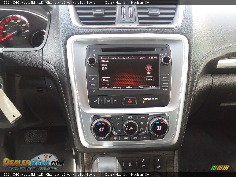 2014 GMC Acadia SLT AWD Champagne Silver Metallic / Ebony Photo #11