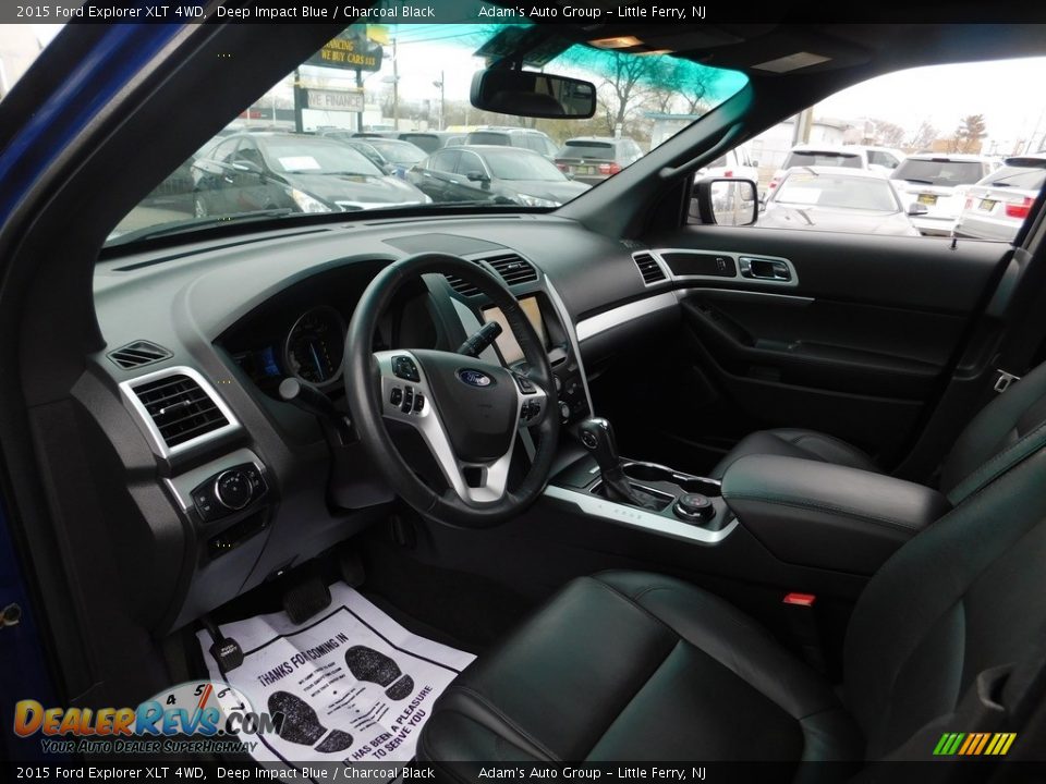 2015 Ford Explorer XLT 4WD Deep Impact Blue / Charcoal Black Photo #15