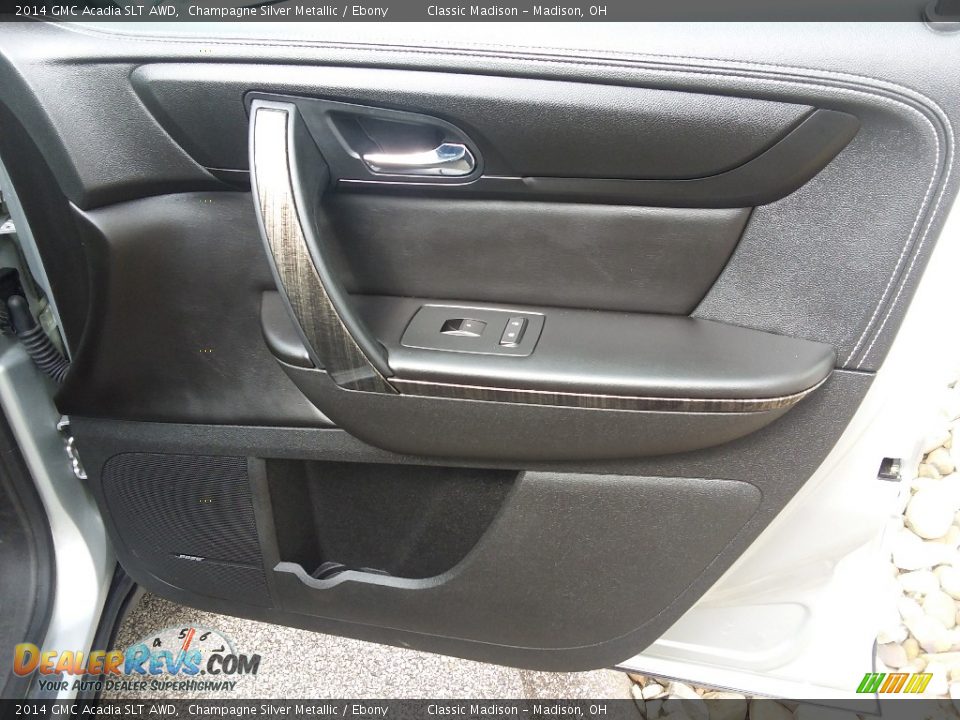 2014 GMC Acadia SLT AWD Champagne Silver Metallic / Ebony Photo #15