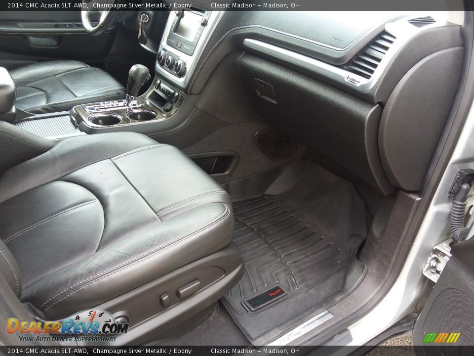 2014 GMC Acadia SLT AWD Champagne Silver Metallic / Ebony Photo #16