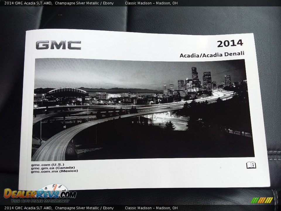 2014 GMC Acadia SLT AWD Champagne Silver Metallic / Ebony Photo #20