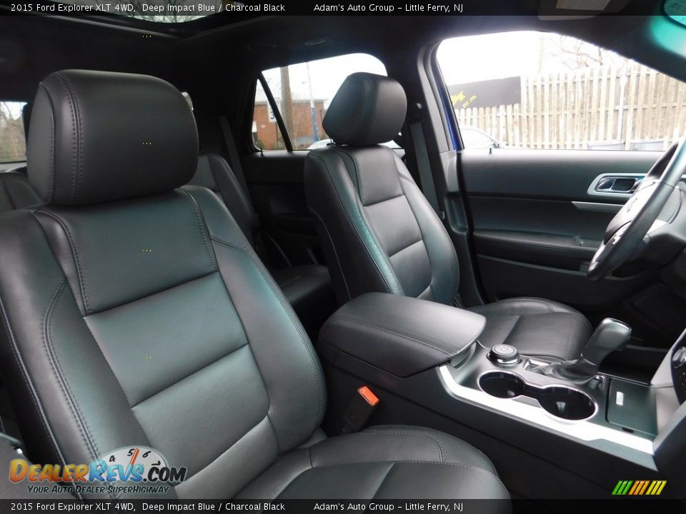 2015 Ford Explorer XLT 4WD Deep Impact Blue / Charcoal Black Photo #23