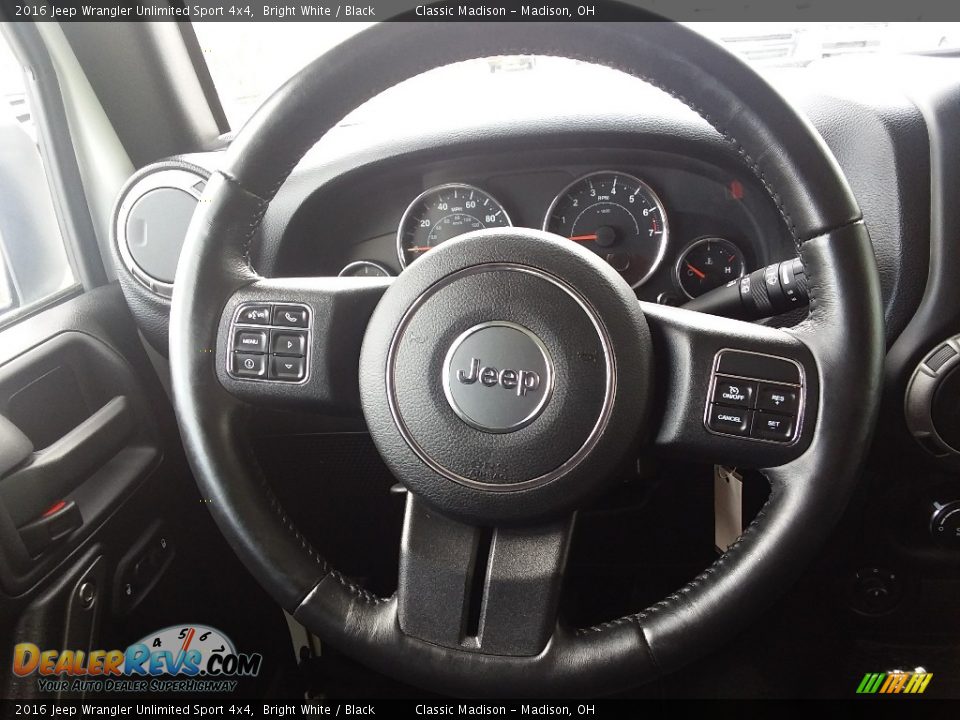 2016 Jeep Wrangler Unlimited Sport 4x4 Bright White / Black Photo #11