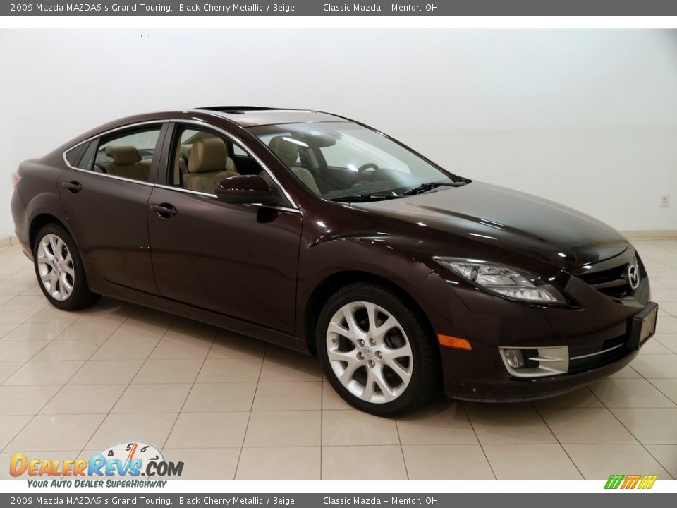 2009 Mazda MAZDA6 s Grand Touring Black Cherry Metallic / Beige Photo #1