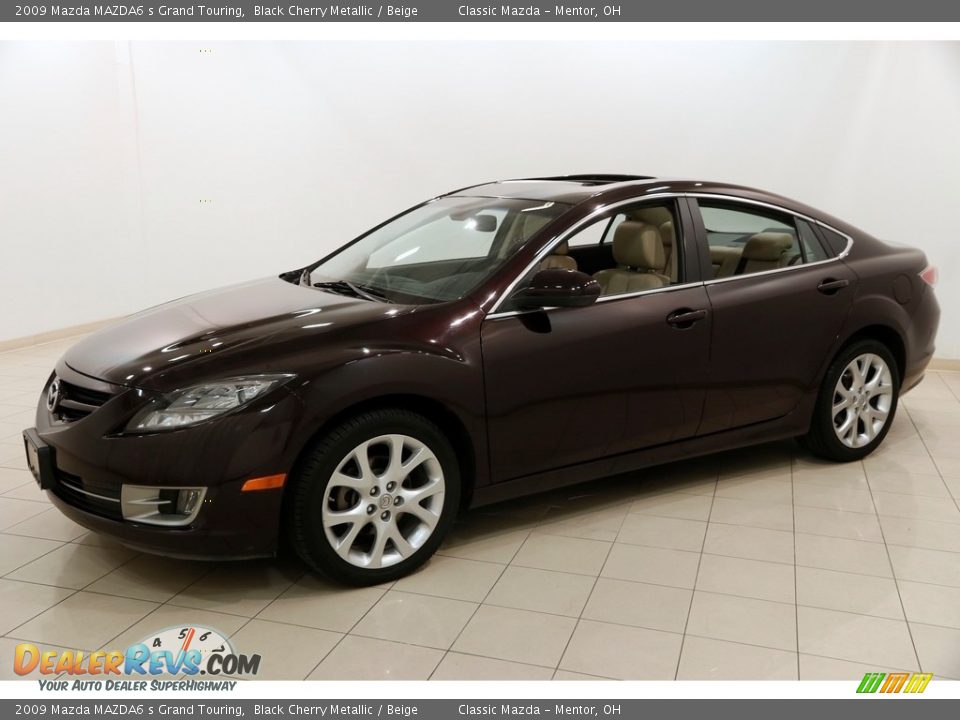 2009 Mazda MAZDA6 s Grand Touring Black Cherry Metallic / Beige Photo #3