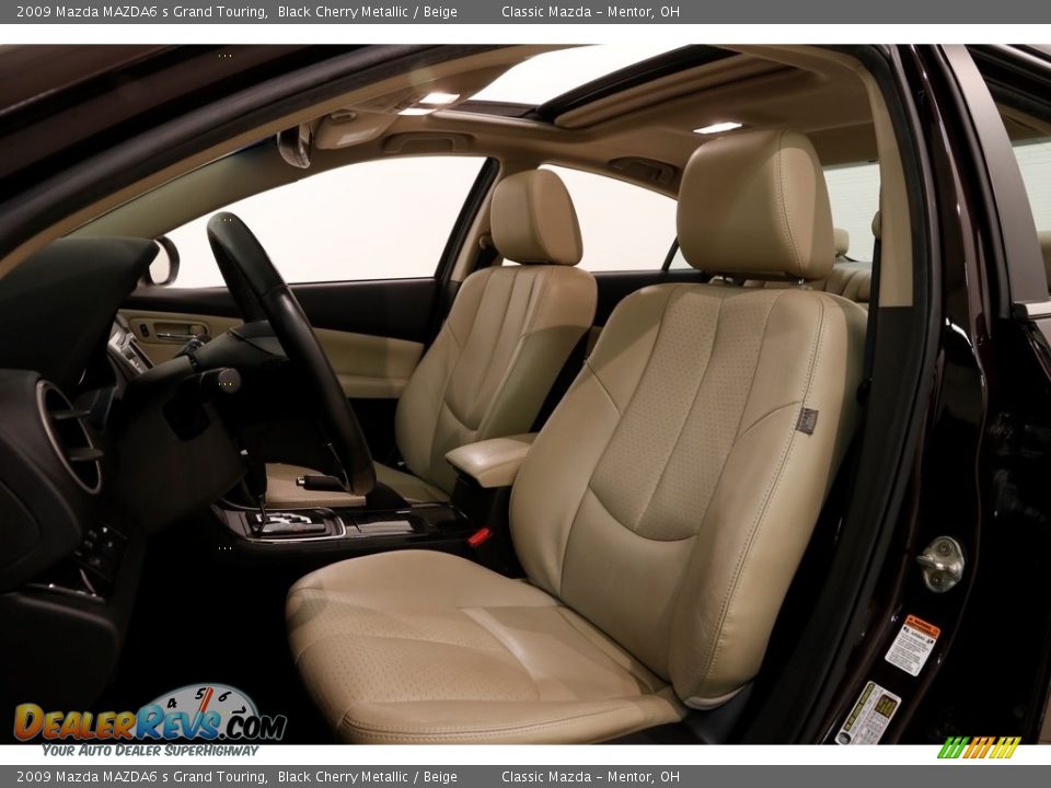 2009 Mazda MAZDA6 s Grand Touring Black Cherry Metallic / Beige Photo #5