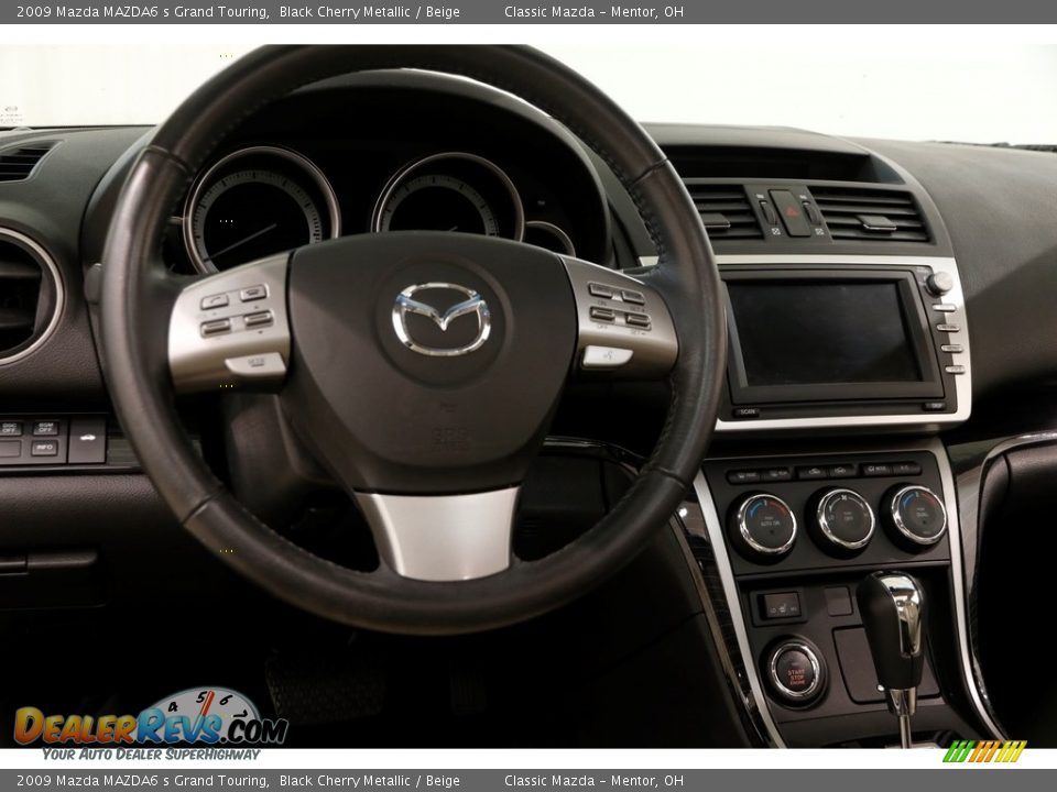 2009 Mazda MAZDA6 s Grand Touring Black Cherry Metallic / Beige Photo #6