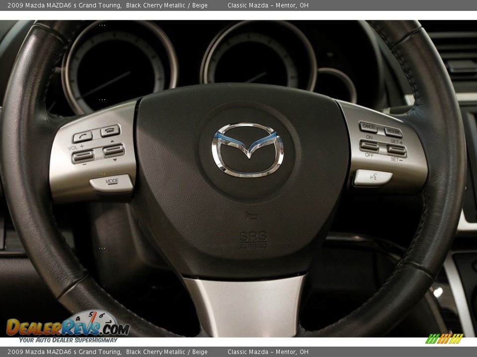 2009 Mazda MAZDA6 s Grand Touring Black Cherry Metallic / Beige Photo #7