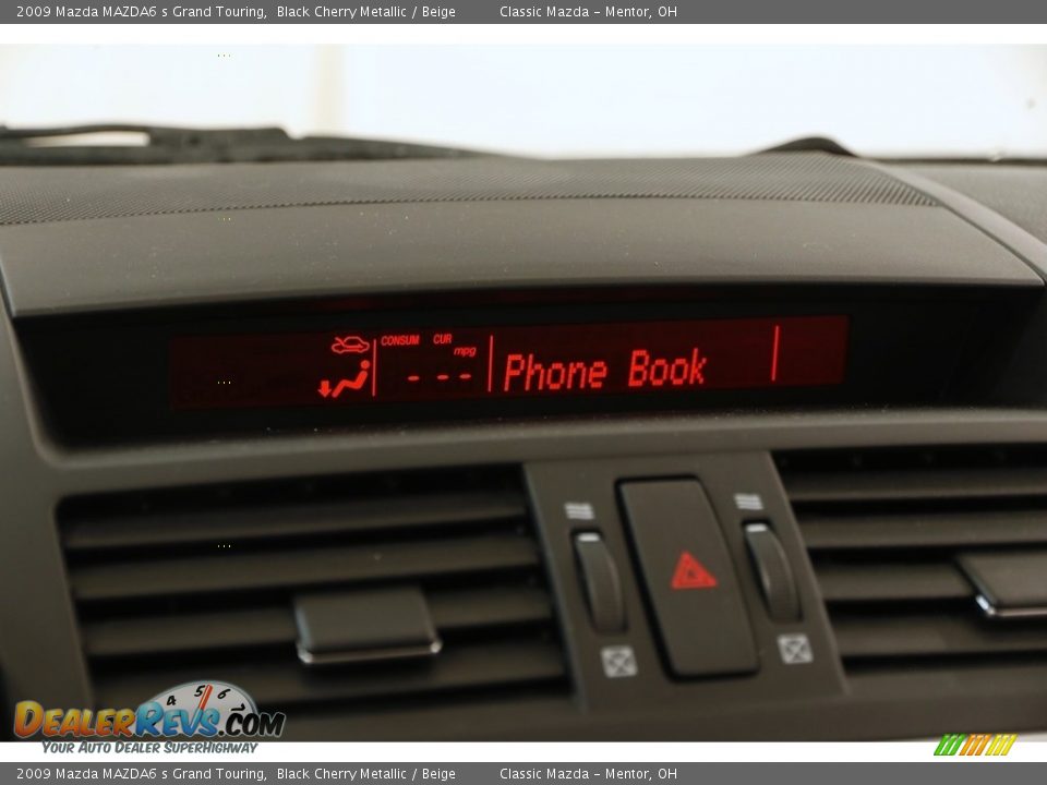 2009 Mazda MAZDA6 s Grand Touring Black Cherry Metallic / Beige Photo #9