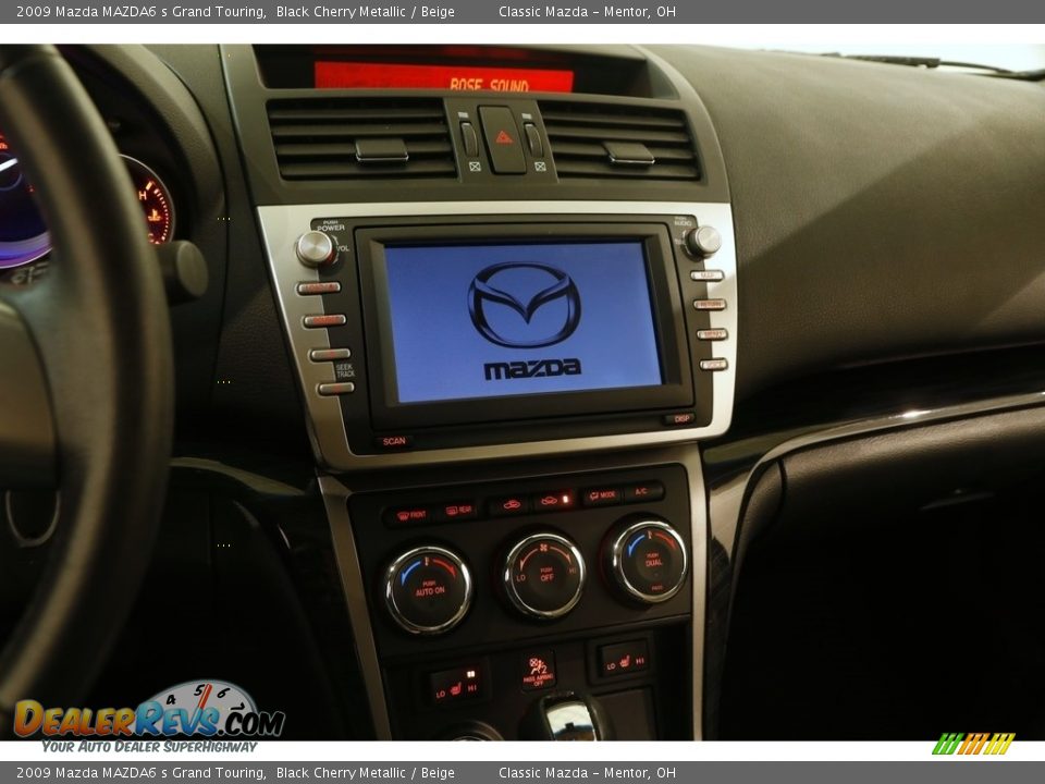 2009 Mazda MAZDA6 s Grand Touring Black Cherry Metallic / Beige Photo #10