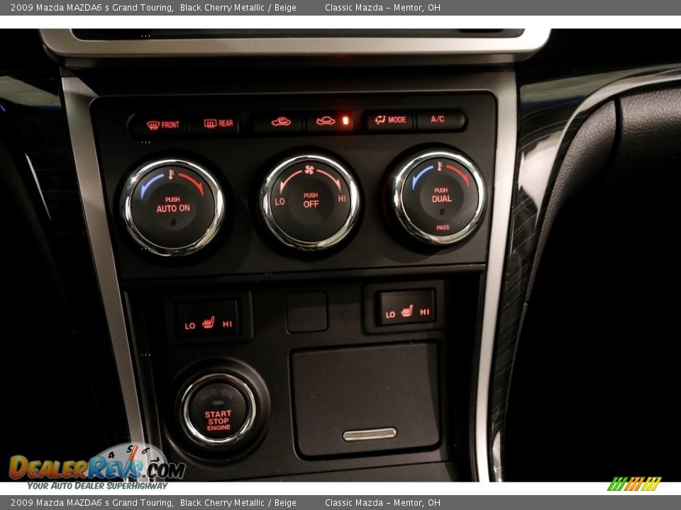 2009 Mazda MAZDA6 s Grand Touring Black Cherry Metallic / Beige Photo #13