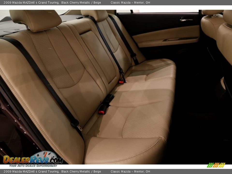 2009 Mazda MAZDA6 s Grand Touring Black Cherry Metallic / Beige Photo #17