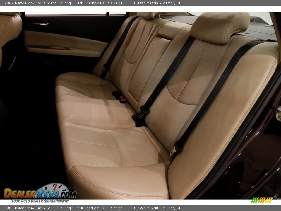 2009 Mazda MAZDA6 s Grand Touring Black Cherry Metallic / Beige Photo #18