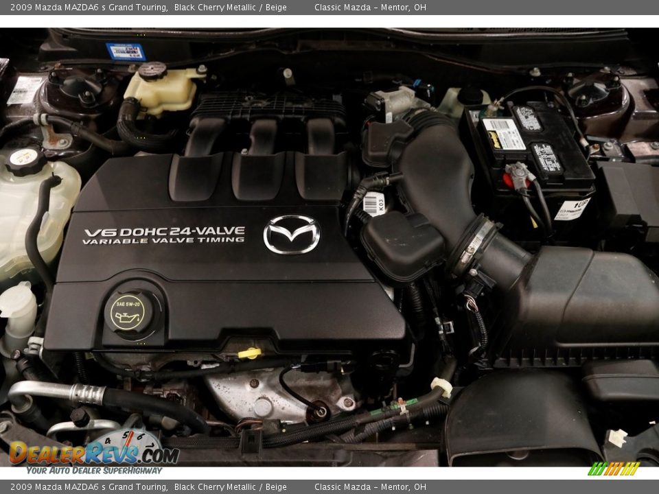 2009 Mazda MAZDA6 s Grand Touring Black Cherry Metallic / Beige Photo #20
