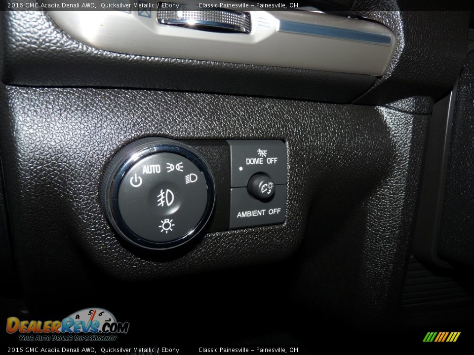 2016 GMC Acadia Denali AWD Quicksilver Metallic / Ebony Photo #13