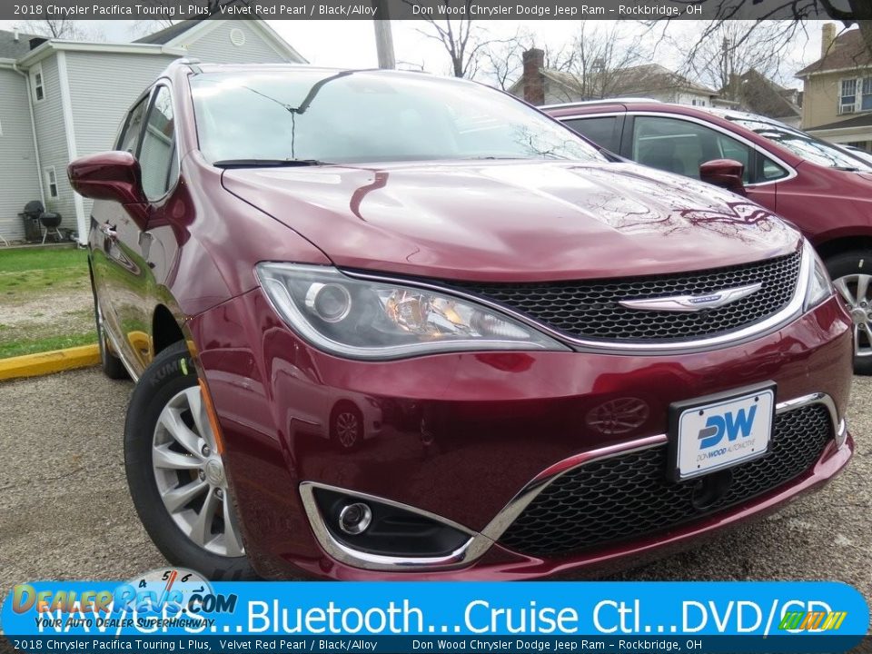 2018 Chrysler Pacifica Touring L Plus Velvet Red Pearl / Black/Alloy Photo #1