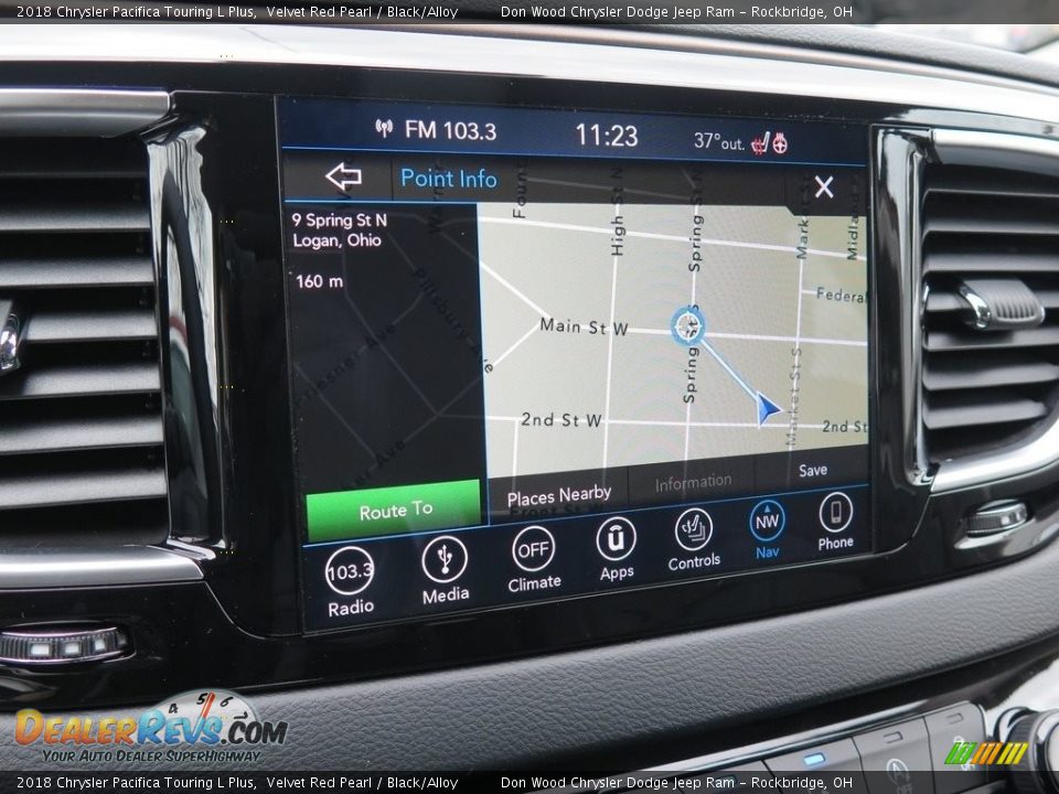 2018 Chrysler Pacifica Touring L Plus Velvet Red Pearl / Black/Alloy Photo #4