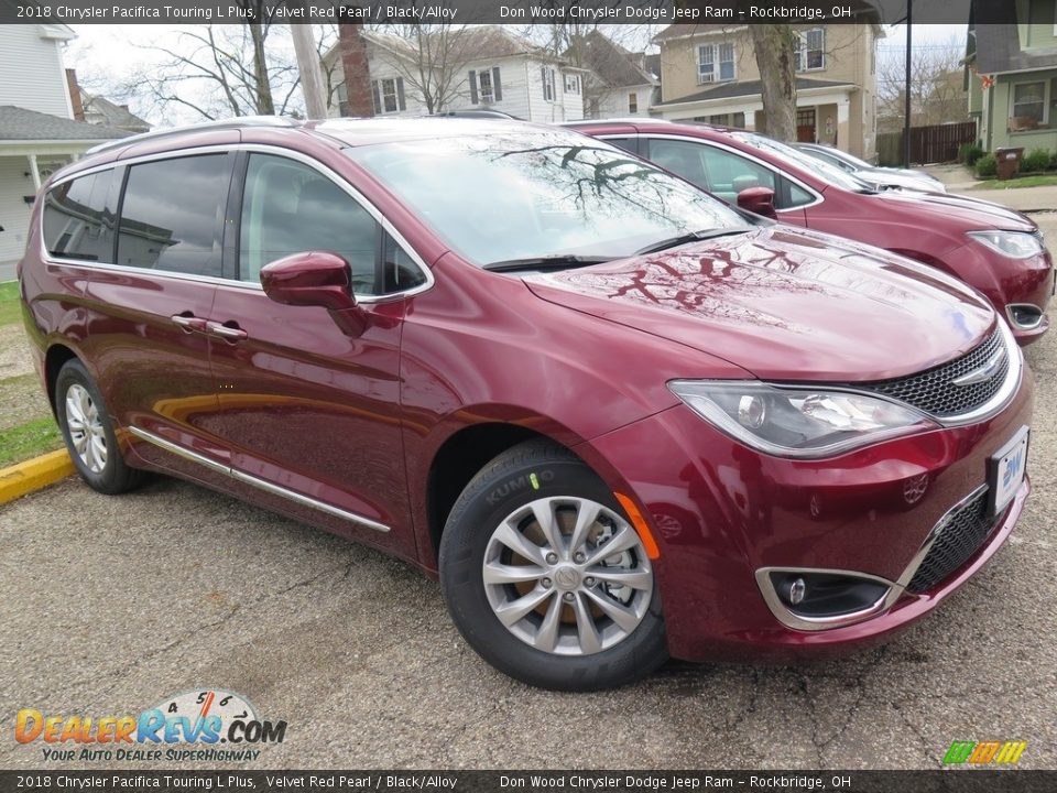 2018 Chrysler Pacifica Touring L Plus Velvet Red Pearl / Black/Alloy Photo #7