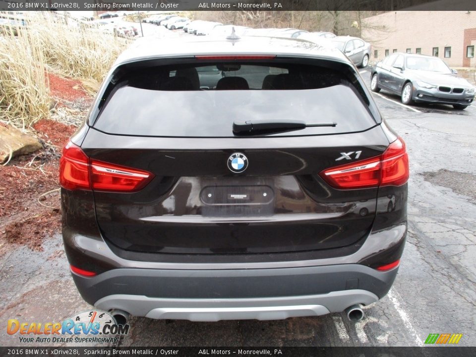 2016 BMW X1 xDrive28i Sparkling Brown Metallic / Oyster Photo #4