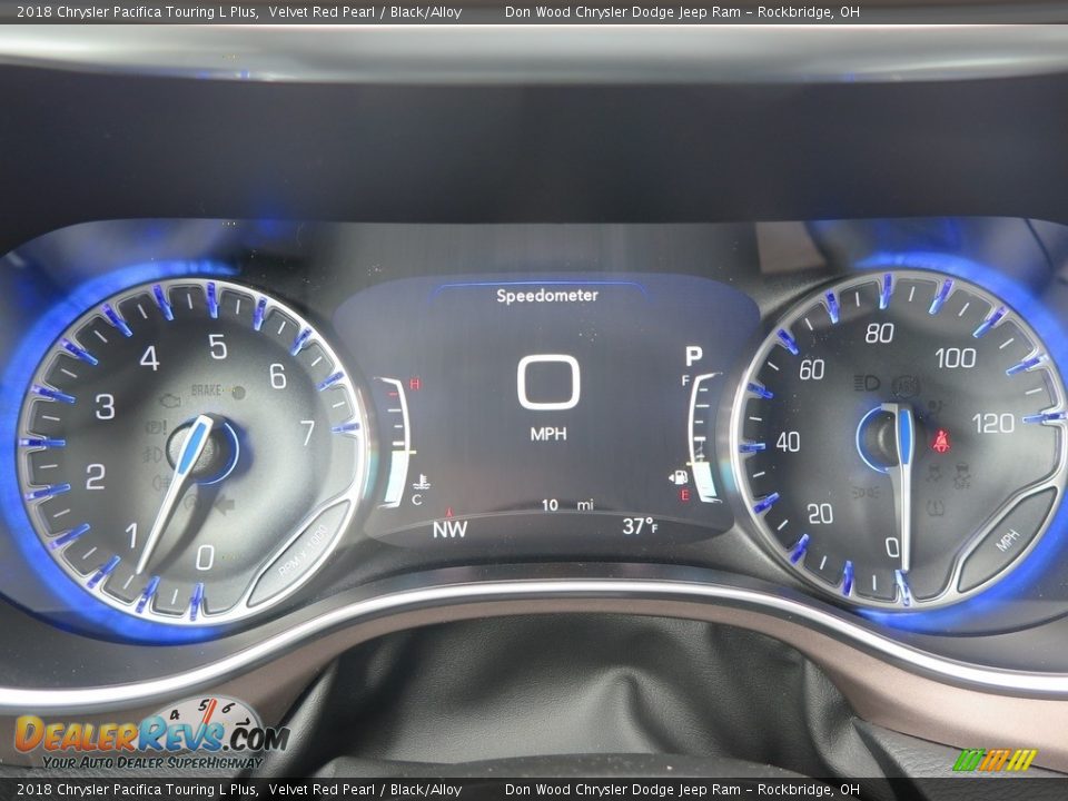 2018 Chrysler Pacifica Touring L Plus Velvet Red Pearl / Black/Alloy Photo #21