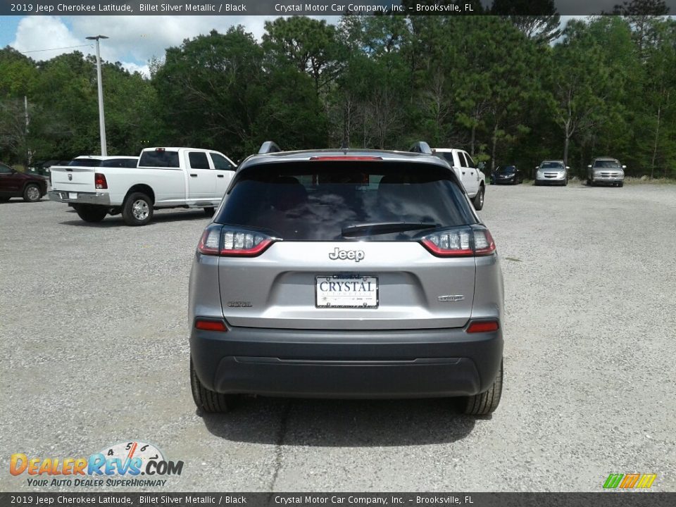 2019 Jeep Cherokee Latitude Billet Silver Metallic / Black Photo #4