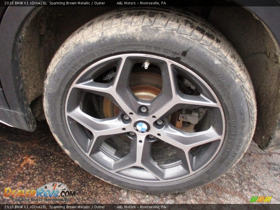 2016 BMW X1 xDrive28i Sparkling Brown Metallic / Oyster Photo #6