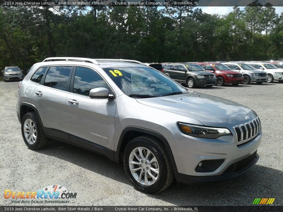 2019 Jeep Cherokee Latitude Billet Silver Metallic / Black Photo #7