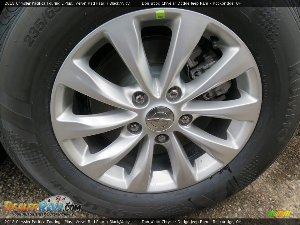 2018 Chrysler Pacifica Touring L Plus Velvet Red Pearl / Black/Alloy Photo #29