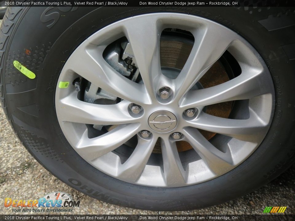 2018 Chrysler Pacifica Touring L Plus Velvet Red Pearl / Black/Alloy Photo #30