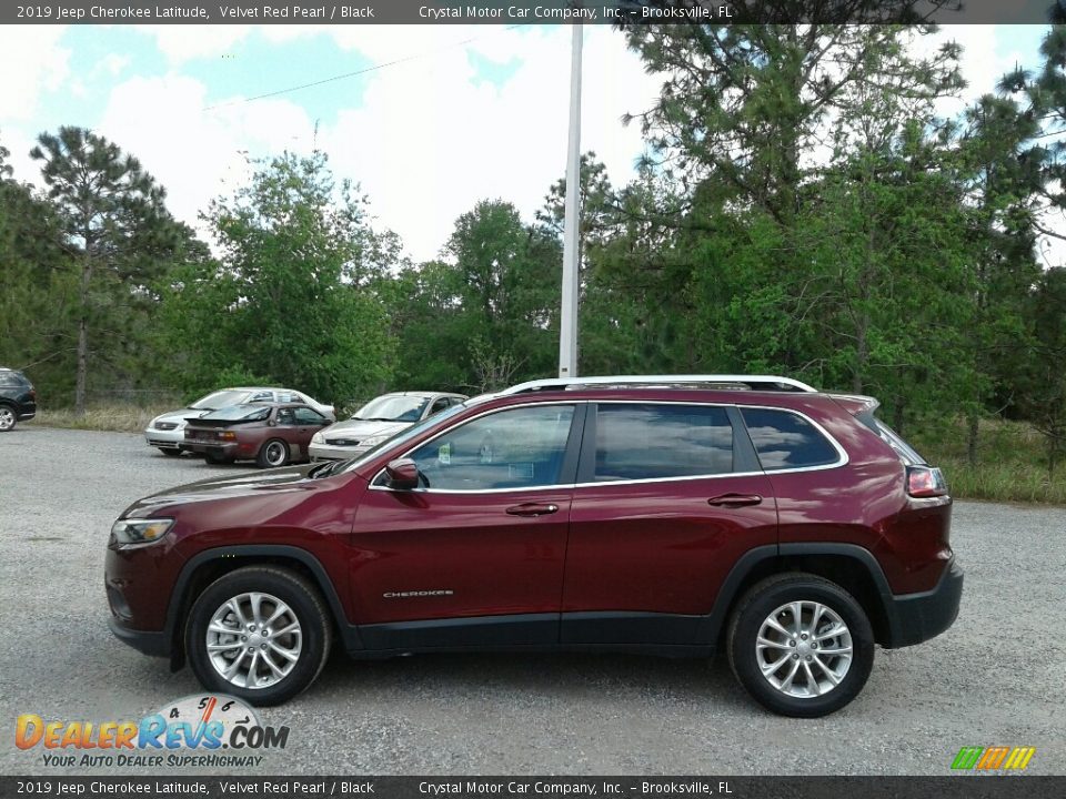 Velvet Red Pearl 2019 Jeep Cherokee Latitude Photo #2