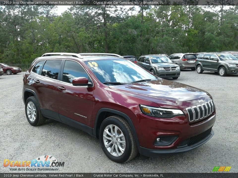 Velvet Red Pearl 2019 Jeep Cherokee Latitude Photo #7
