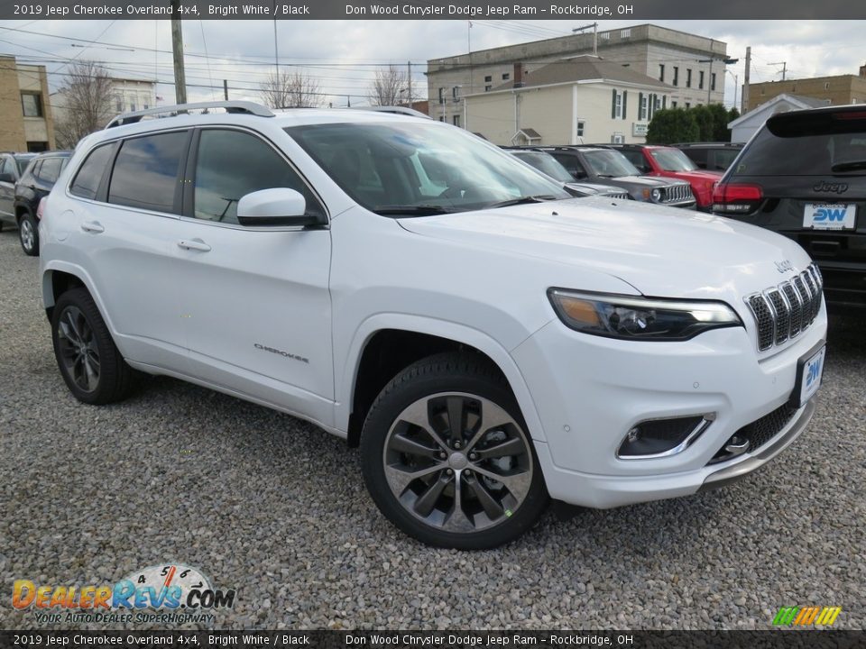 2019 Jeep Cherokee Overland 4x4 Bright White / Black Photo #6