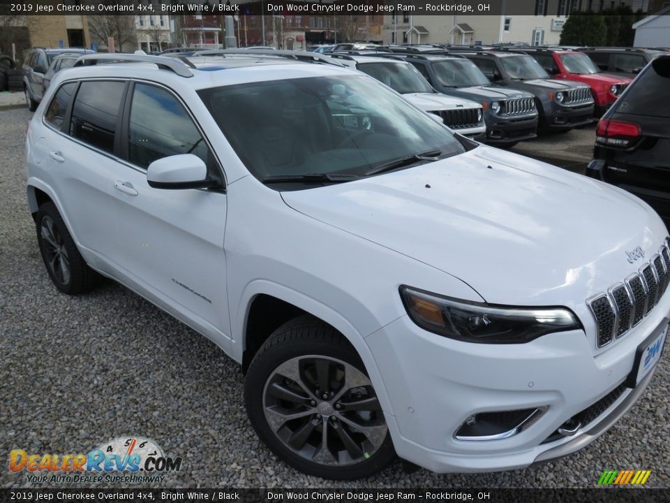 2019 Jeep Cherokee Overland 4x4 Bright White / Black Photo #7