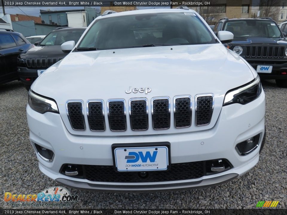 2019 Jeep Cherokee Overland 4x4 Bright White / Black Photo #8