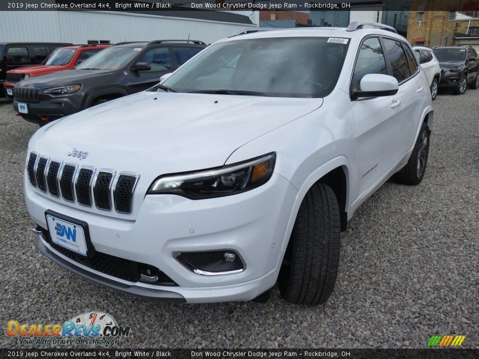 2019 Jeep Cherokee Overland 4x4 Bright White / Black Photo #9