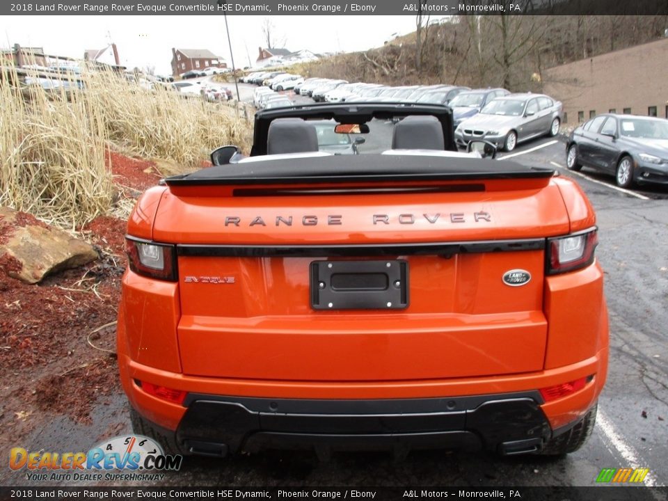 2018 Land Rover Range Rover Evoque Convertible HSE Dynamic Phoenix Orange / Ebony Photo #7