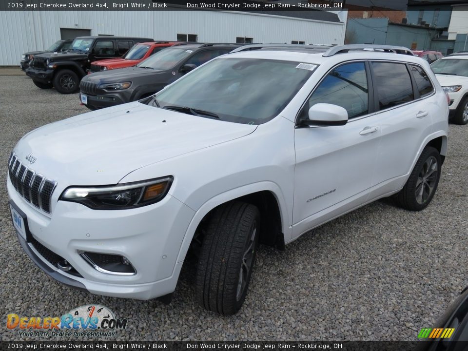 2019 Jeep Cherokee Overland 4x4 Bright White / Black Photo #10