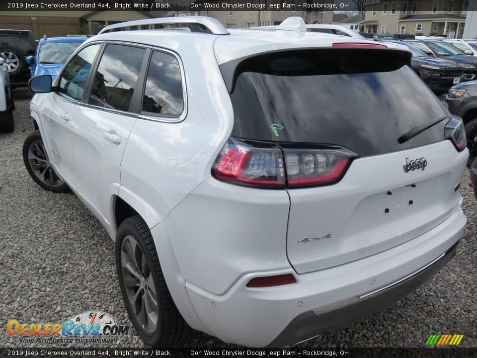 2019 Jeep Cherokee Overland 4x4 Bright White / Black Photo #11