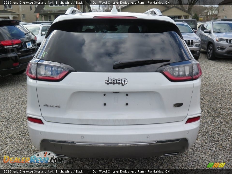 2019 Jeep Cherokee Overland 4x4 Bright White / Black Photo #12