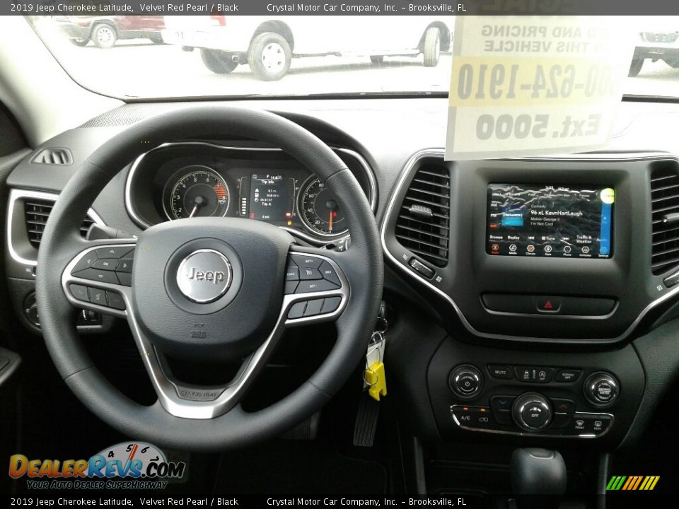 2019 Jeep Cherokee Latitude Velvet Red Pearl / Black Photo #13
