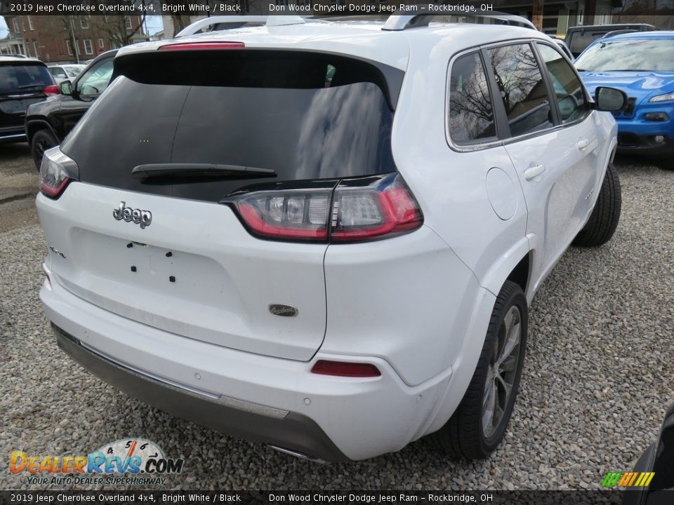 2019 Jeep Cherokee Overland 4x4 Bright White / Black Photo #13