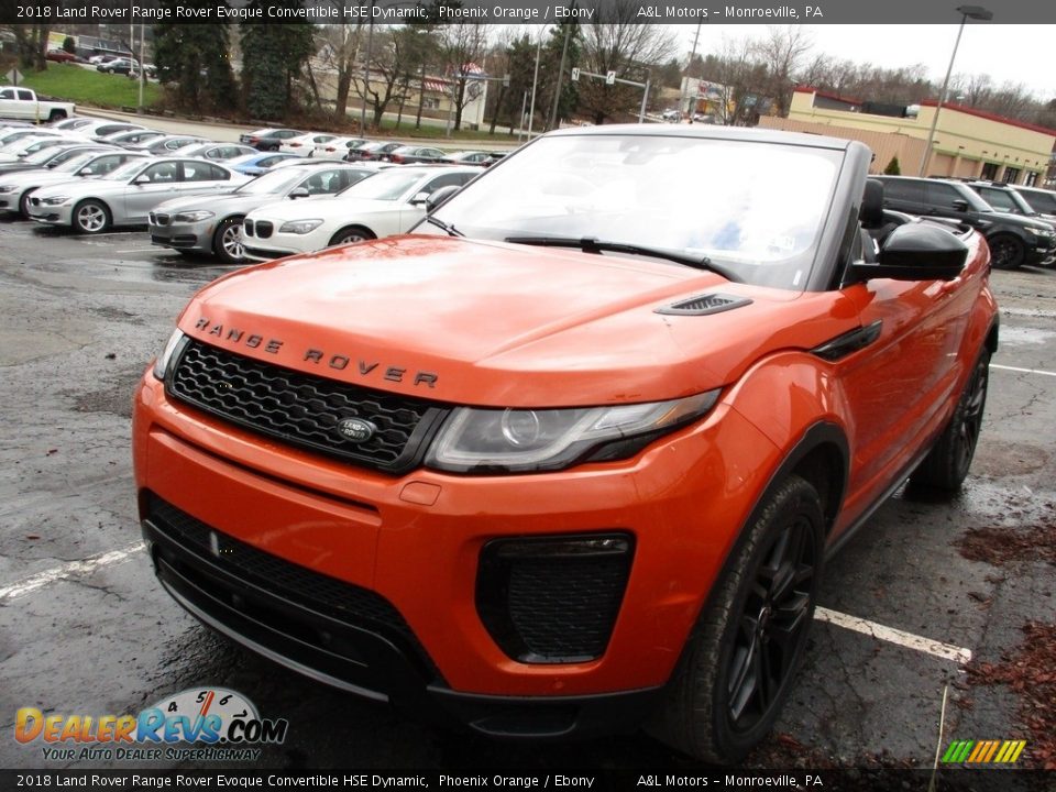 2018 Land Rover Range Rover Evoque Convertible HSE Dynamic Phoenix Orange / Ebony Photo #13