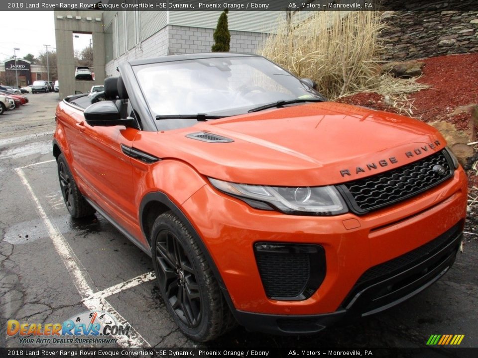 2018 Land Rover Range Rover Evoque Convertible HSE Dynamic Phoenix Orange / Ebony Photo #14